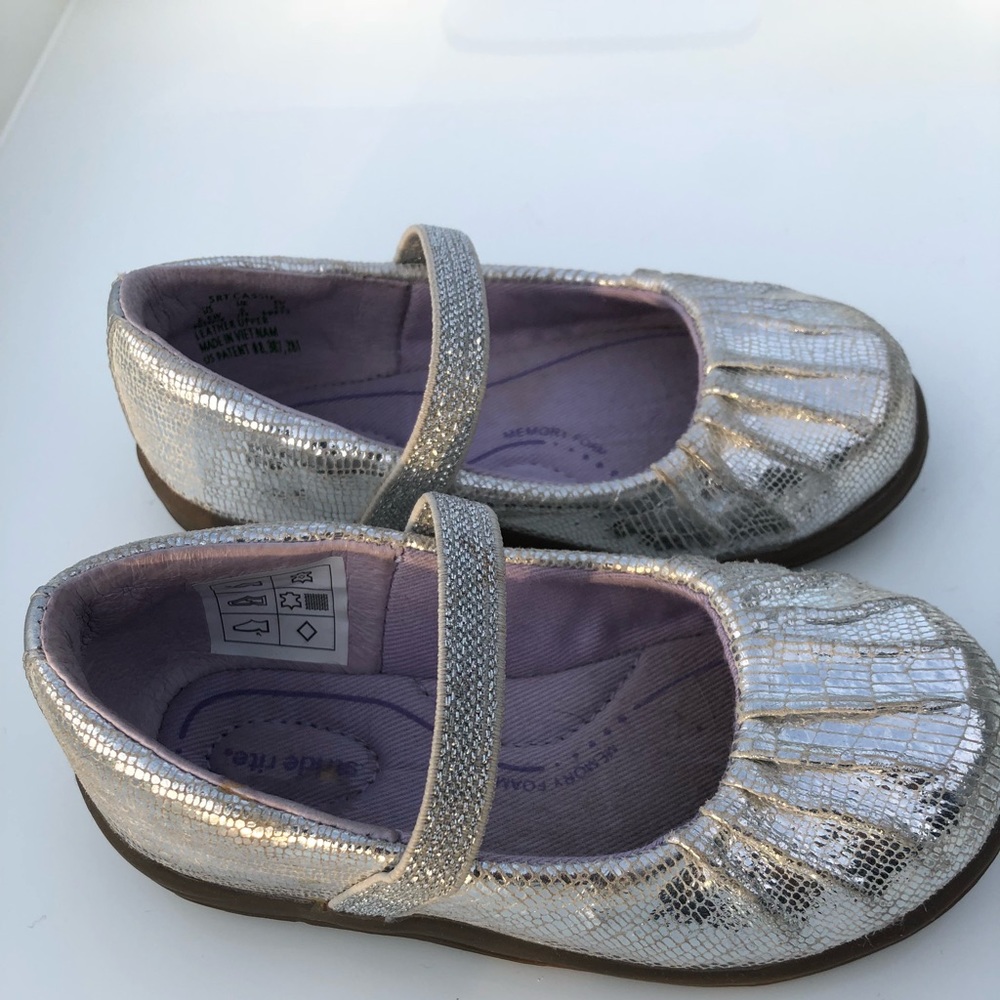 3 pair Stride Rite Used Girls Shoes all 6.5M